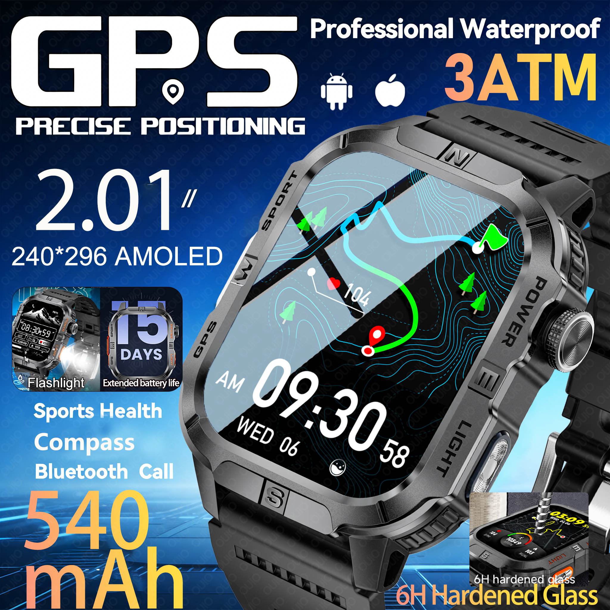 Outdoor Lighting Track - Jam Tangan Pintar Baru 2026 GPS