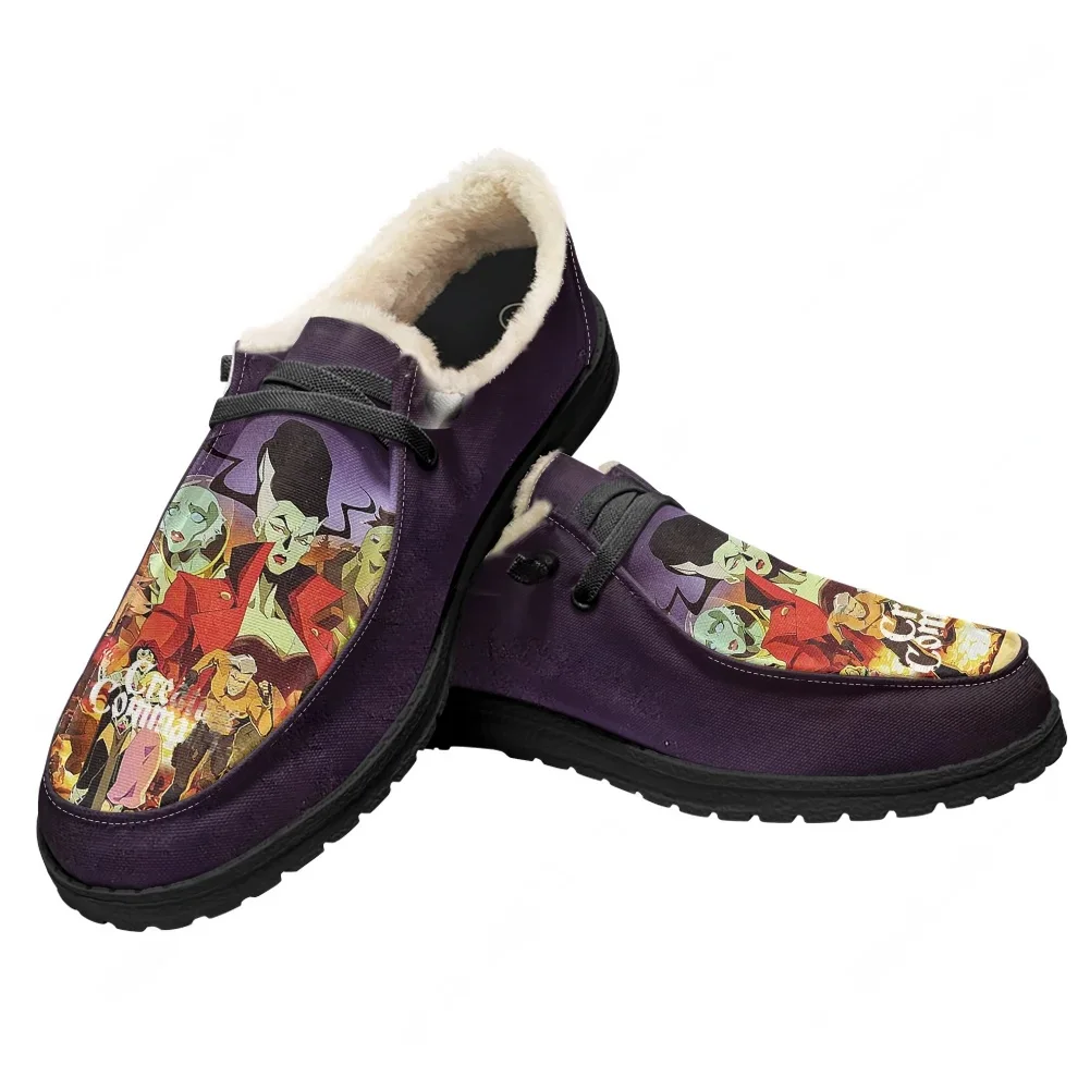 Outdoor Lighting Round - Sepatu Datar Beludru Creature Commandos Sepatu