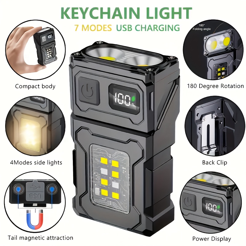 Lighting Fixture Outdoor - Senter LED Mini Isi Ulang Portabel