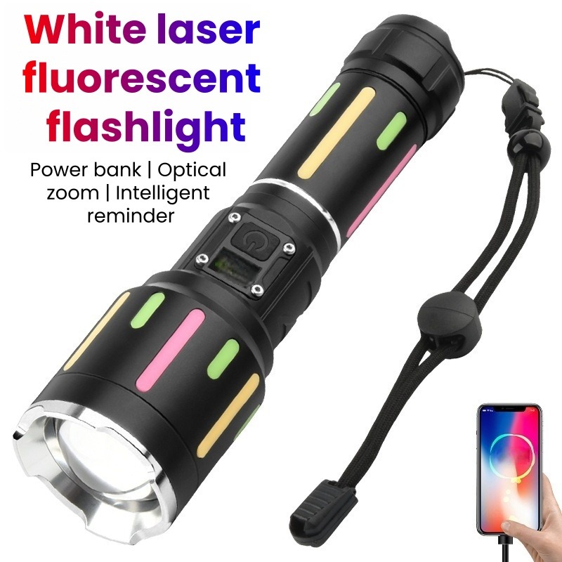 Outdoor Lighting Rechargeable - Senter Fluoresen Cahaya Putih Berdaya Tinggi,
