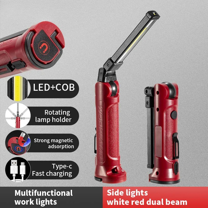 Lighting Fixture Outdoor - Lampu Kerja LED COB Senter Lipat