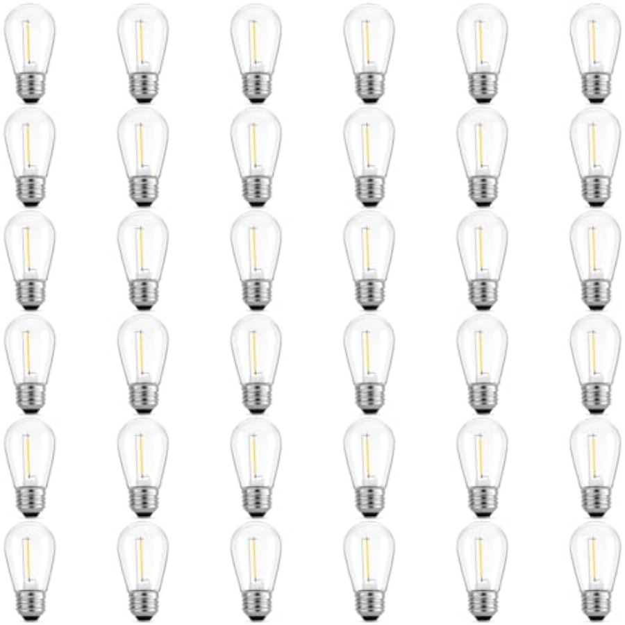 Outdoor Lighting Rechargeable - 36 Paket Lampu LED S14 untuk