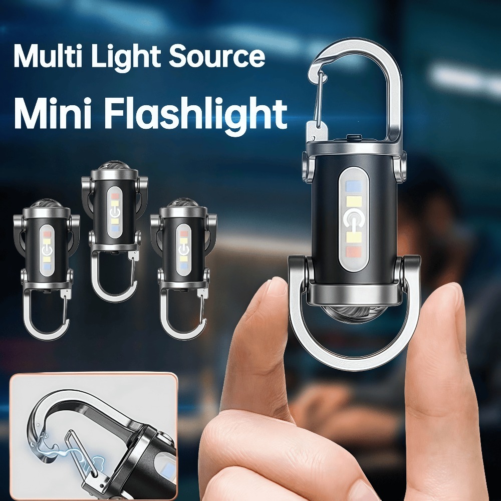 Outdoor Lighting Rechargeable - Lampu Gantungan Kunci Portabel Senter Mini