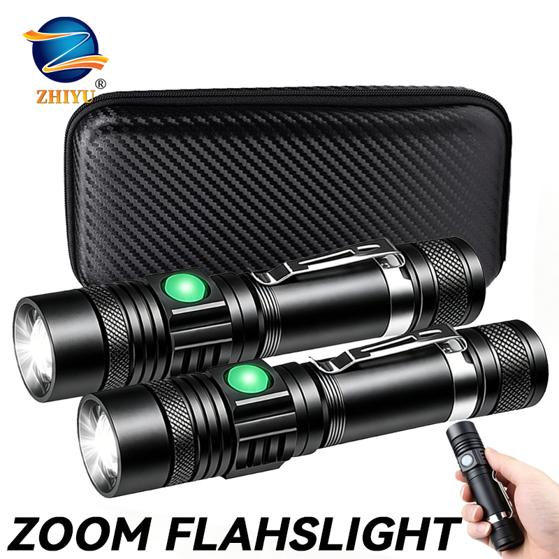 Lighting Fixture Outdoor - Senter LED T6 Isi Ulang, Senter