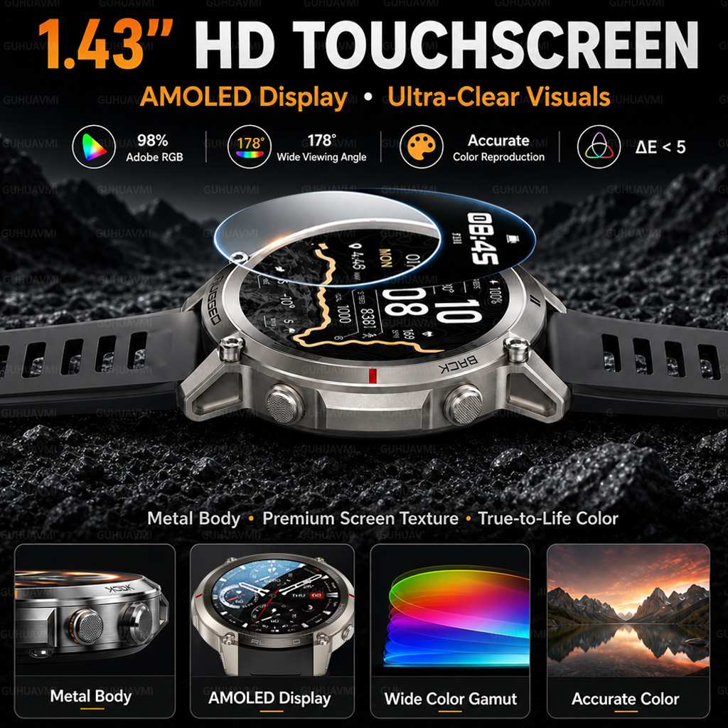 Jam Tangan Pintar GPS Militer  - Outdoor Lighting Track ulasan dan harga