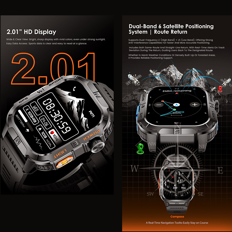 Jam Tangan Pintar Baru 2026 GP - Outdoor Lighting Track ulasan dan harga