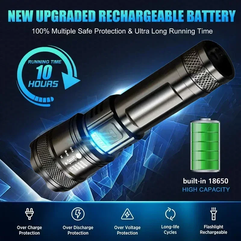 Senter LED Super Terang Senter - Outdoor Lighting Rechargeable ulasan dan harga