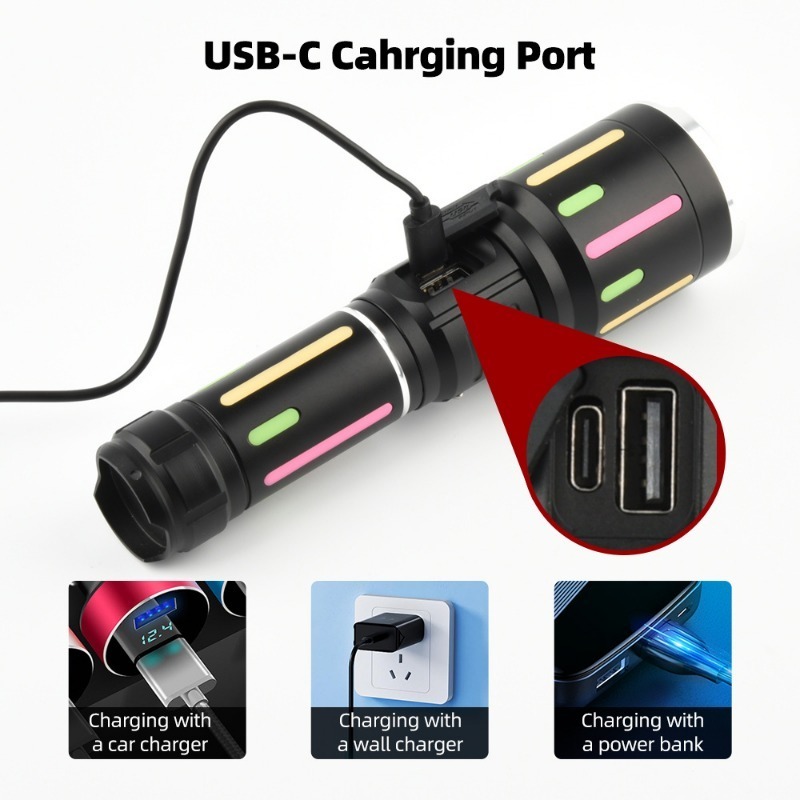 Senter Fluoresen Cahaya Putih  - Outdoor Lighting Rechargeable ulasan dan harga