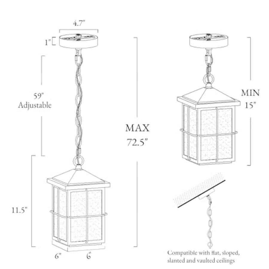 Lampu Gantung Luar Ruangan, La - Lighting Fixture Outdoor ulasan dan harga