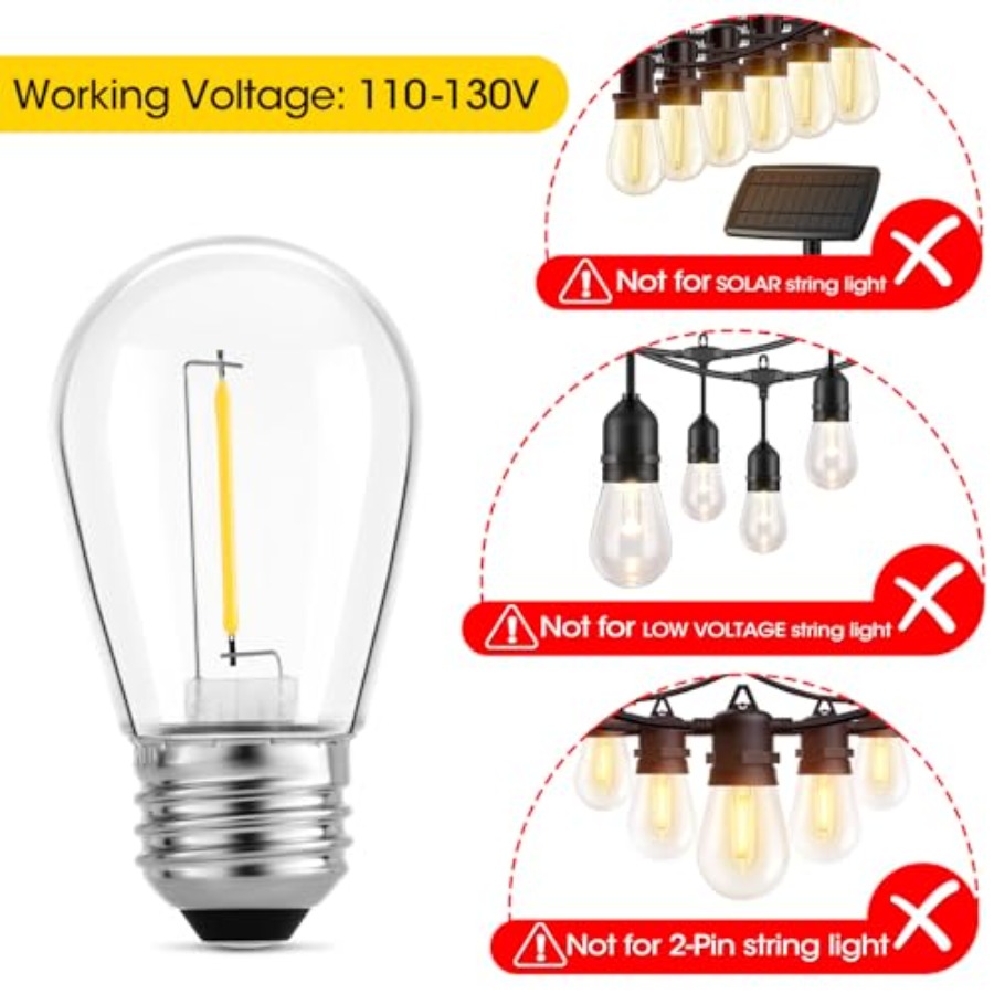 36 Paket Lampu LED S14 untuk L - Outdoor Lighting Rechargeable ulasan dan harga
