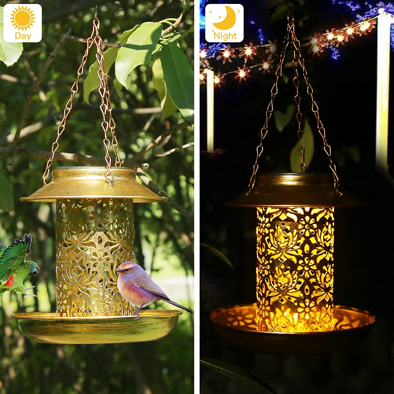 Surya Pengumpan Burung Logam L - Outdoor Lighting Ideas For Backyard ulasan dan harga