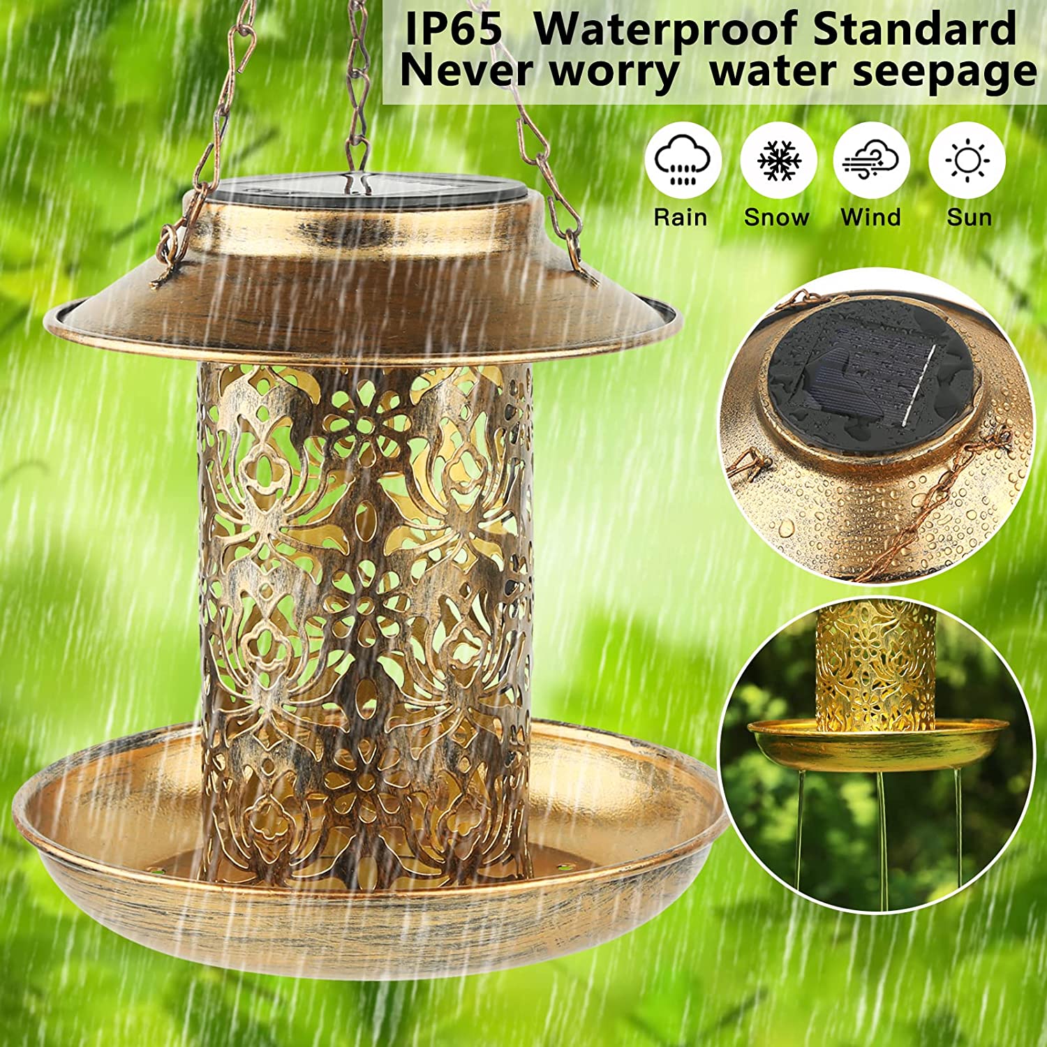 Surya Pengumpan Burung Logam L - Outdoor Lighting Ideas For Backyard ulasan dan harga