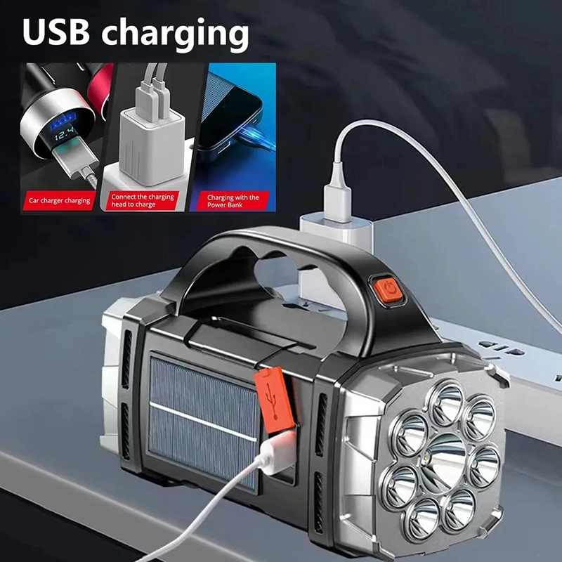 Senter LED Tenaga Surya USB Po - Outdoor Lighting Rechargeable ulasan dan harga