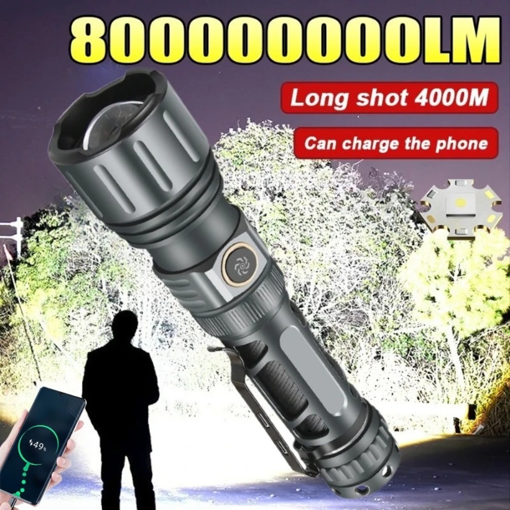 Senter Super Terang Lampu LED  - Outdoor Lighting Rechargeable ulasan dan harga