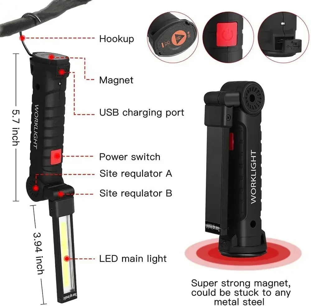 Lampu Inspeksi Senter LED COB  - Lighting Fixture Outdoor ulasan dan harga